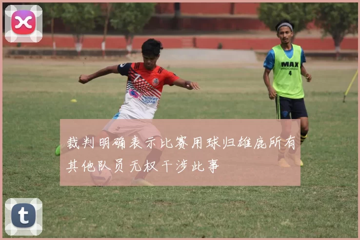 裁判明确表示比赛用球归雄鹿所有其他队员无权干涉此事